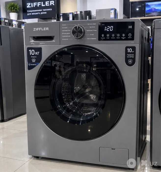 Стиральная машина 10 кг Kir moshina 10 kg inverter гарантия.