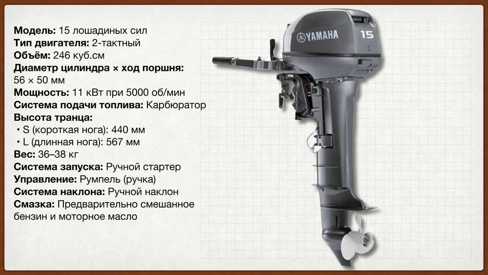YAMAHA 15 л.с. ЯМАХА 15 л.с.