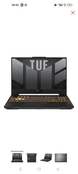 Ноутбук ASUS TUF Gaming FX507ZU4-LP125 90NR0FG7-M009R0 серый