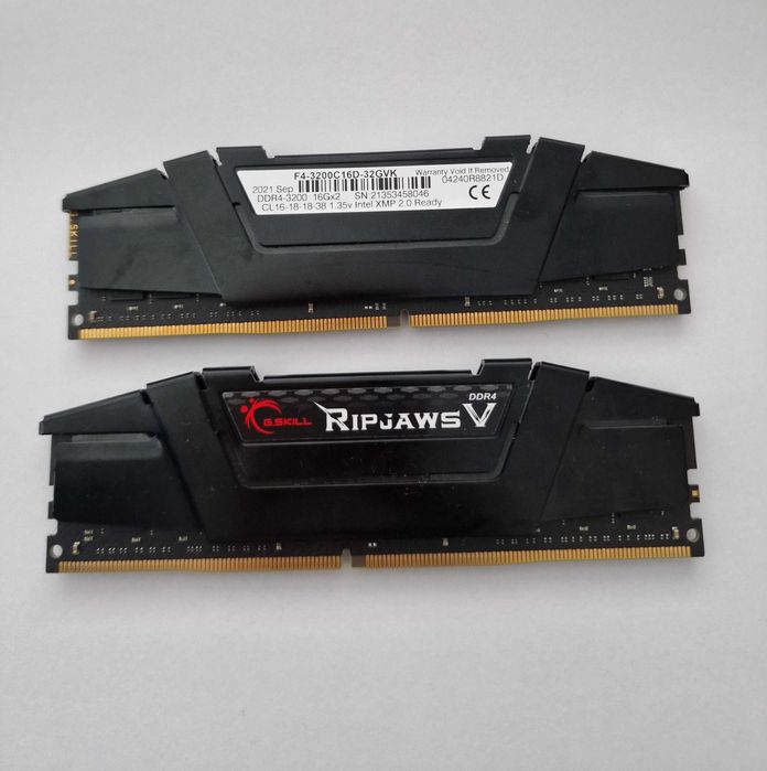 G.skill Ripjaws V - 32GB (2x16GB) - F4-3200C16D-32GVK