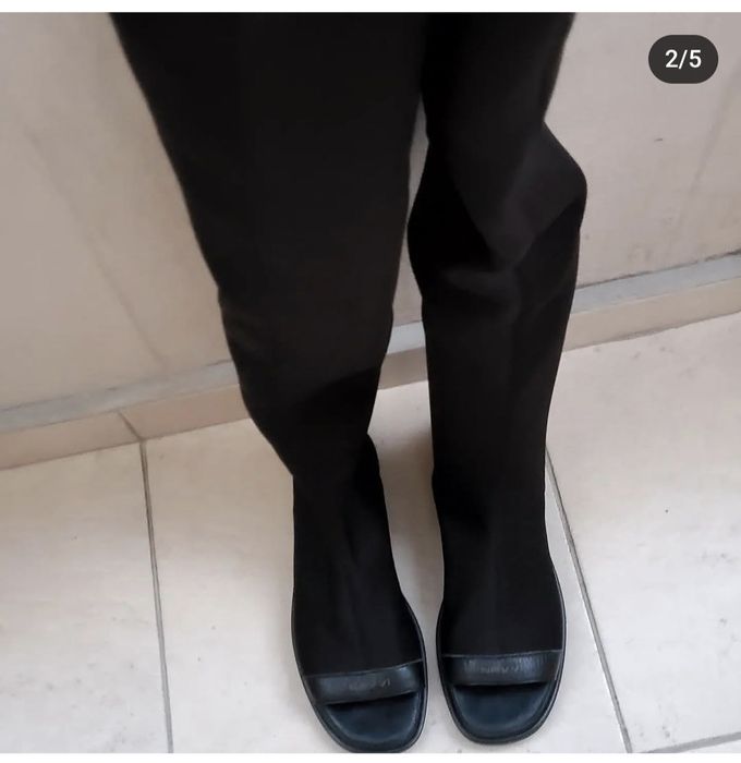 Италиански черни боти, DKNYбежови,Габина омбре цвят и летен ботуш