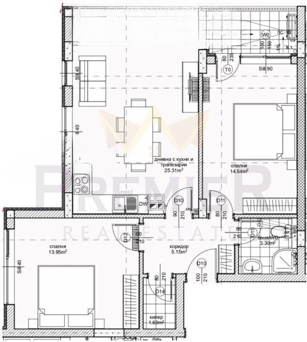 Продава се Тристаен апартамент в Варна, Възраждане 1 - 90 кв.м за 1889 €/кв.м - Снимка #8