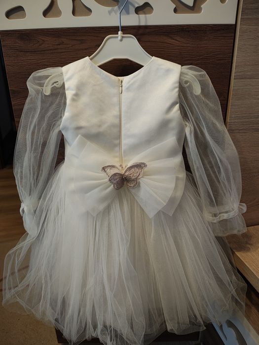 Rochie albă fetiță, mărime 98