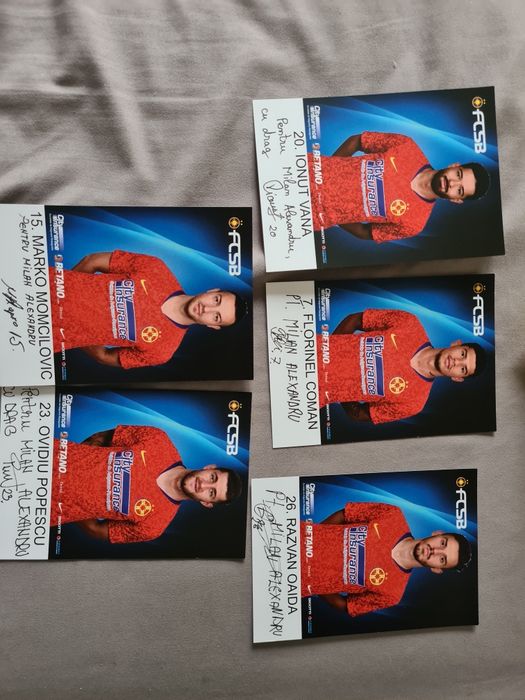 Autografe echipa FCSB