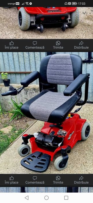 Căruț electric pentru persoane cu dizabilitati