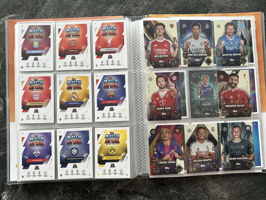 Set base complet Match Attax Extra 2025-2026 + Build a Baller