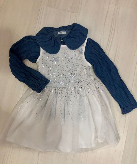Rochie albă fete 128