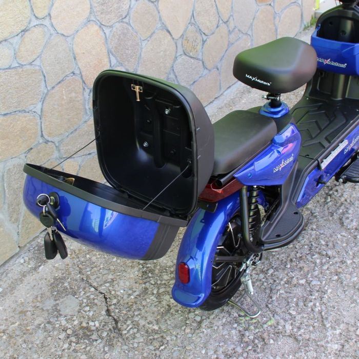 Електрически скутер с педали 500W/48V/15Ah – BLUE