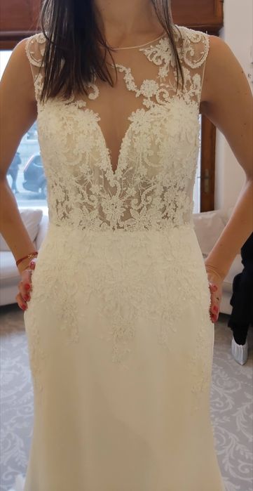 Rochie de mireasa, A-line, marime S