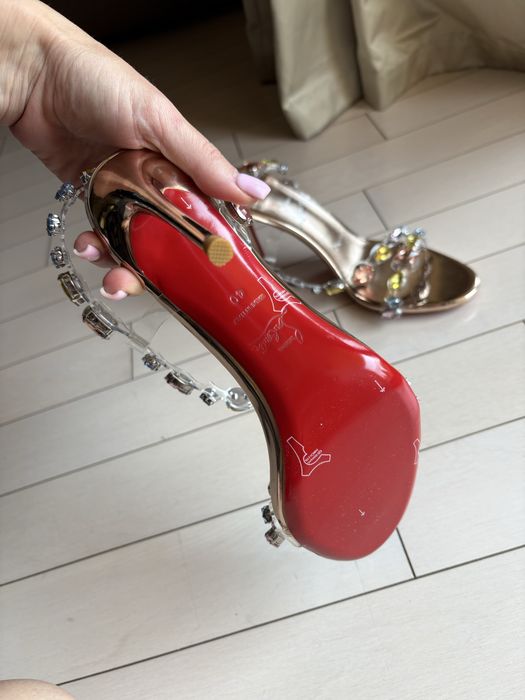 Christian Louboutin Crystal Sandals, уникални обувки