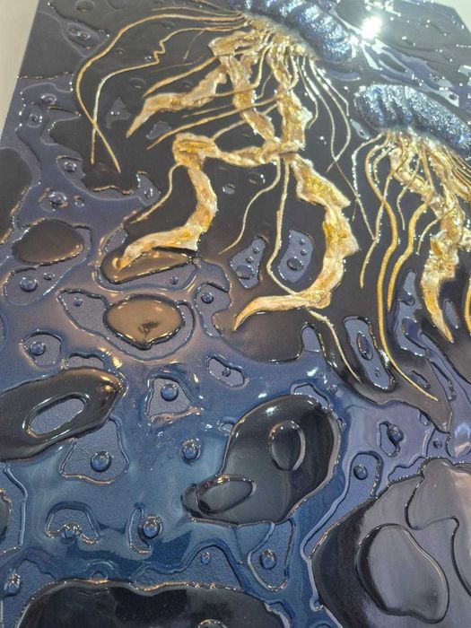 Интерьерная картина-барельеф "Медузы"