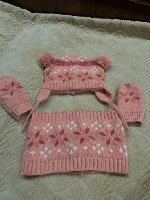 Шапка шарф варюшки детские