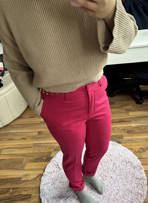 Pantaloni roz stil office