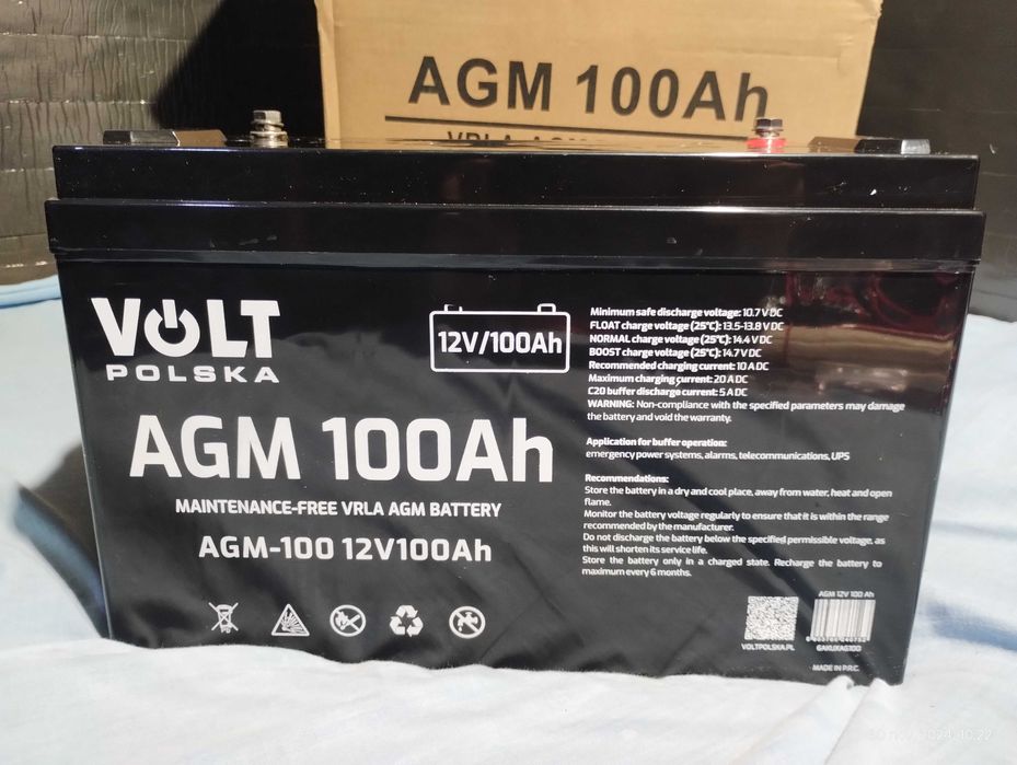 Acumulator/ Baterie UPS, Invertor, centrale -Volt Polska AGM 12V 100Ah