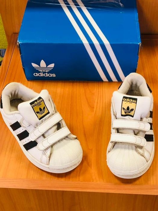 Adidasi Superstar-marimea 28-29,inter18,5cm,piele,ca Geox,Salomon