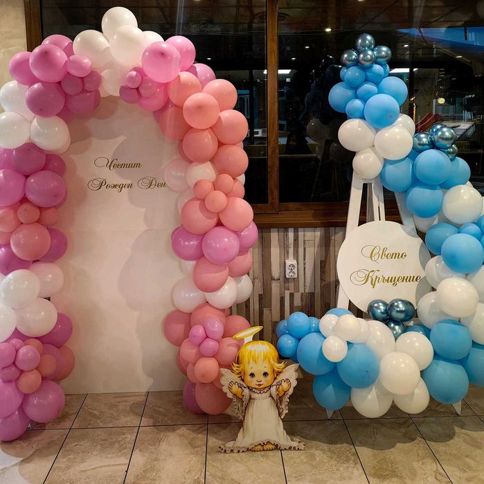 Украса за погача, кръщение, детски рожден ден, посрещане на бебе