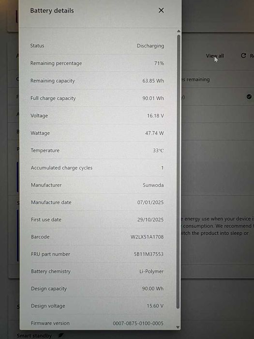 Lenovo ThinkPad P1 Gen 7 16”2,5K 500nit RTX A2000, Ultra 7 165H 32/1Tb