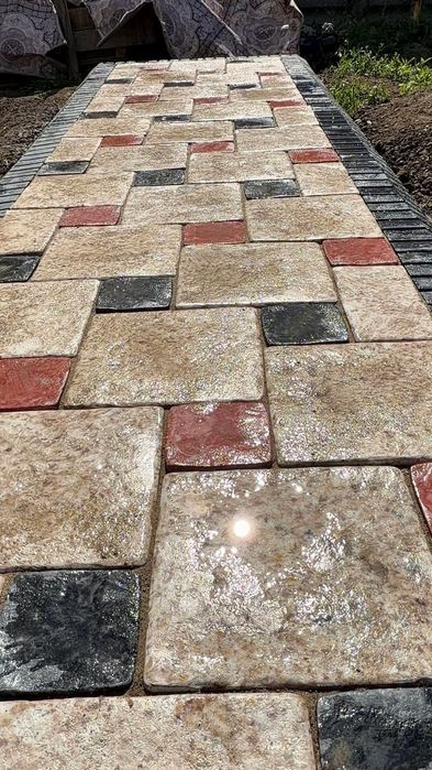 Брусчатка Янтарь Мрамор Лак .