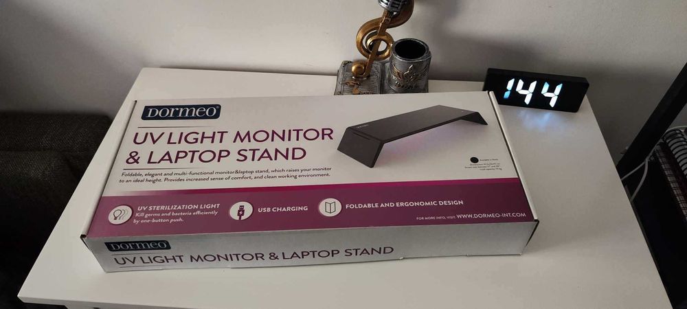 Suport pentru monitor și laptop cu lumina UV