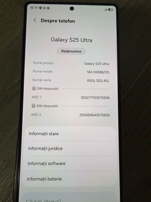 Samsung galaxy s25 ultra 512 gb din februarie cu garantie