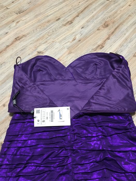 Rochie drapata mov Zara S