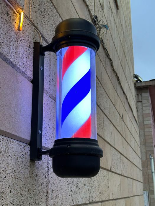 Барберпол светильник уличный