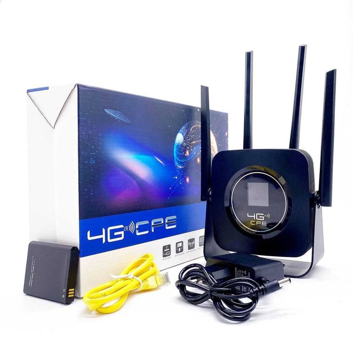 4G LTE CPE Wi-Fi Modem Роутер со встроенным аккумулятором и дисплеем