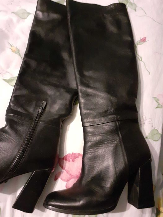 Cizme lungi din piele nr 37