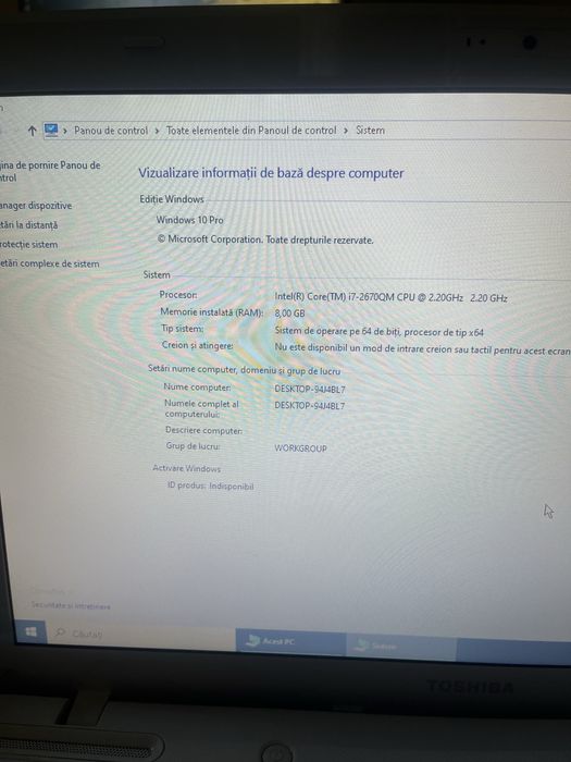 Laptop   Toshiba