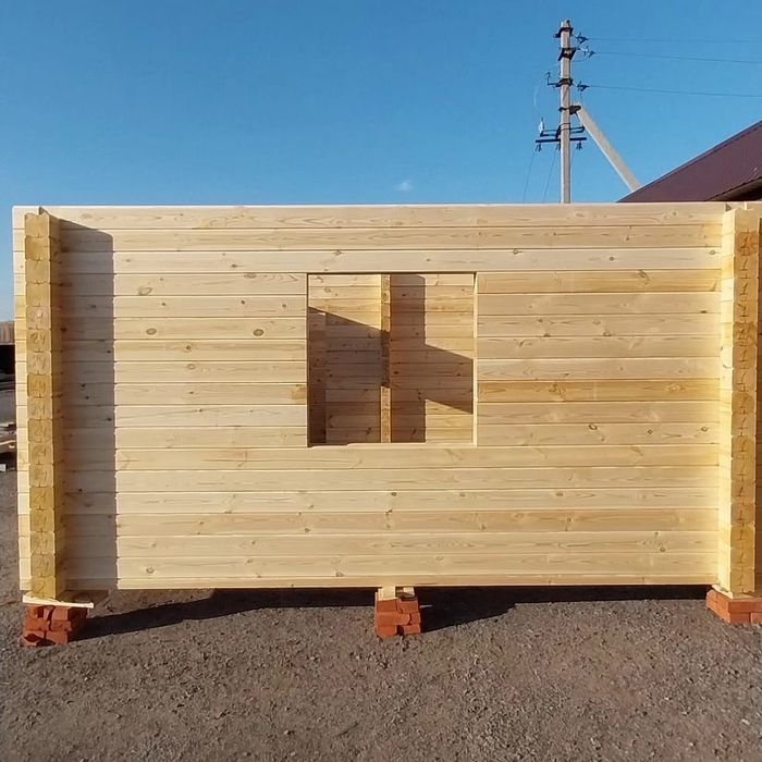 Сруб бани из профилированного бруса