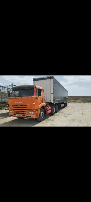 Камаз Евро 3, 2 та ТМЗ хлопковоз прицеп.