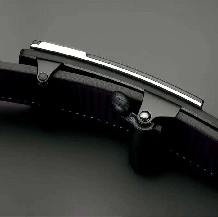 Мъжки официален кожен колан/Автоматичен с тъмна катарама -15% Промоция