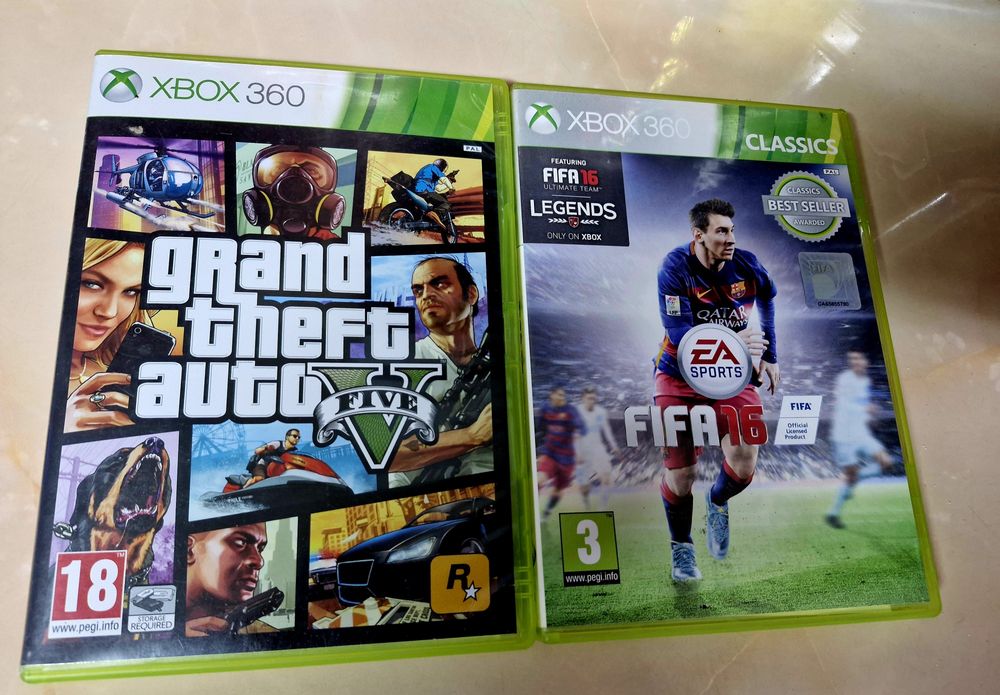 Xbox 360 Slim Fullbox Bonus Gta 5/Fifa 16/Minecraft Xbox360