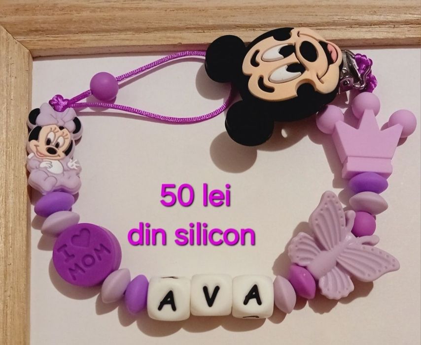 Lănțișoare de suzeta din silicon alimentar non toxic pentru copii