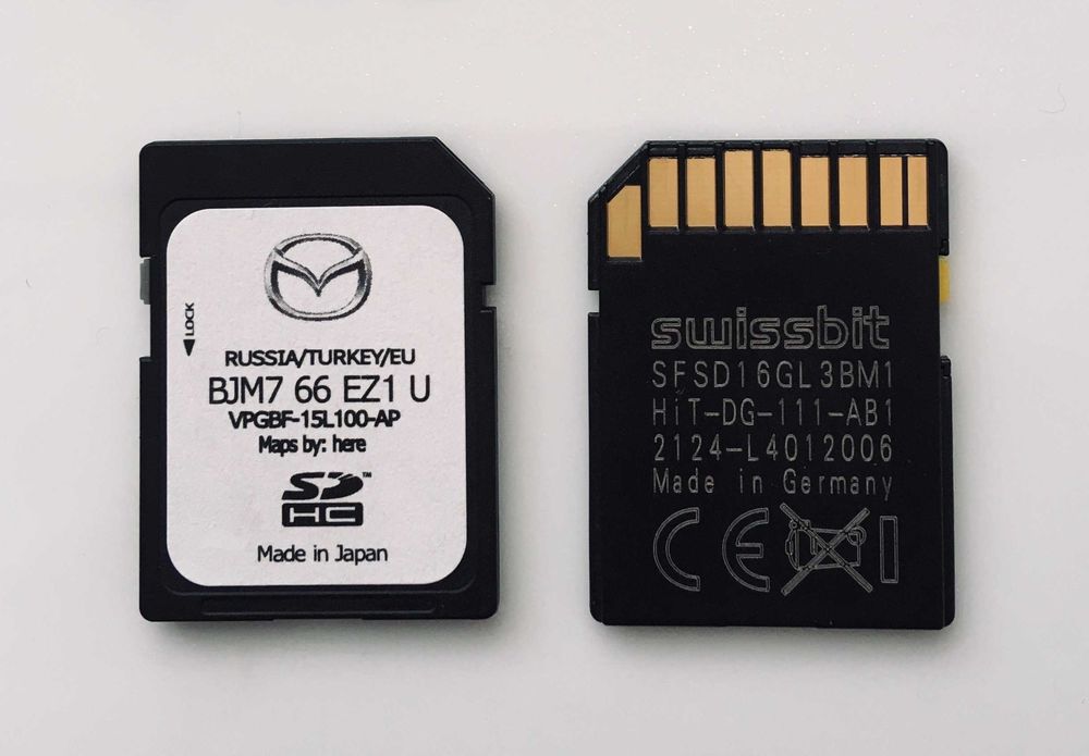 2025 Нова Оригинална Карта Мазда Sd Card Mazda Connect Европа и Турция
