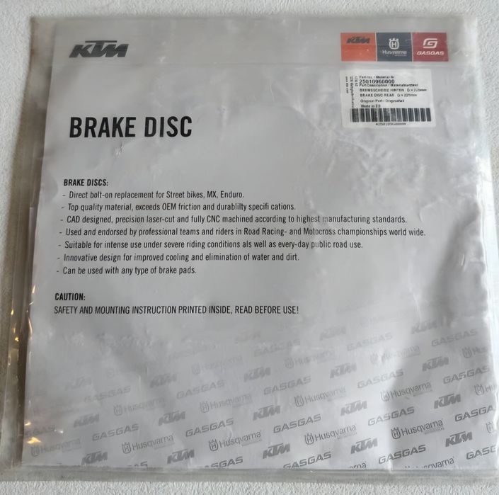 Disc frana spate Ktm