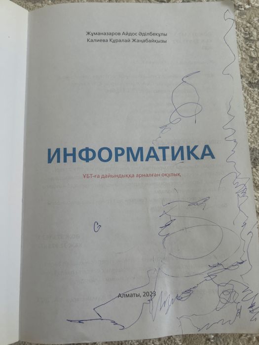 Информатика ұбт дайындық кітап