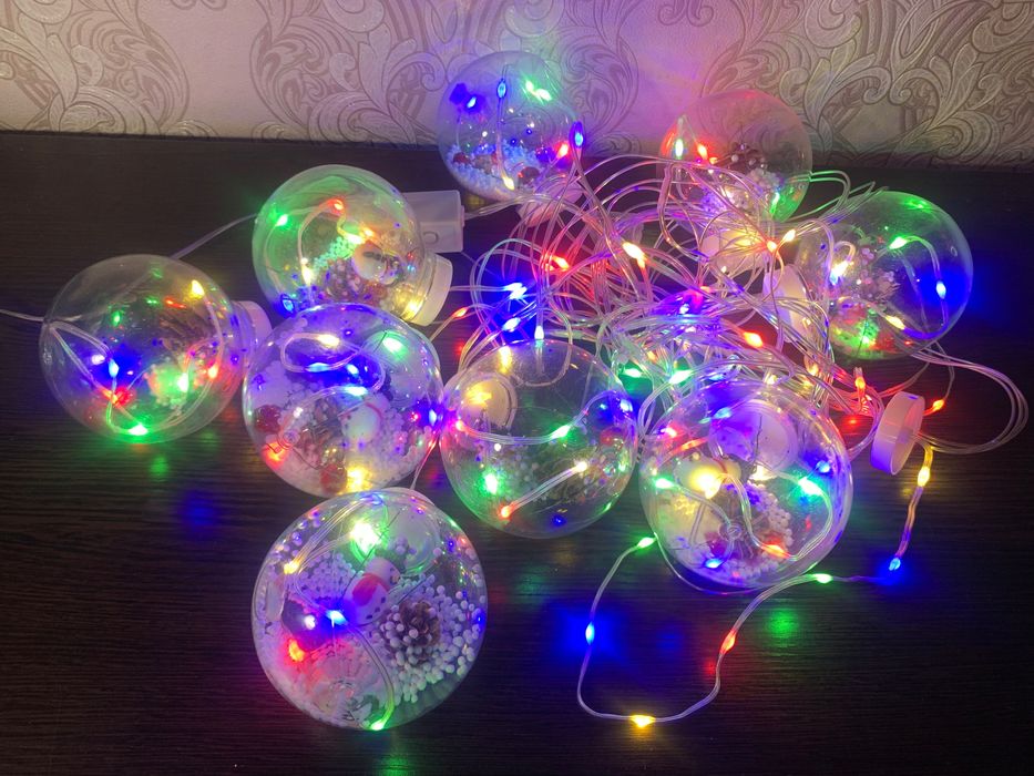 Гирлянда ёлочная новогодняя звезда украшения на ёлку игрушки