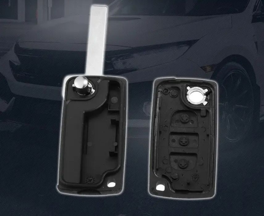 Комплект от 2 броя ключодържатели с 2 бутона за Citroen и PEUGEOT