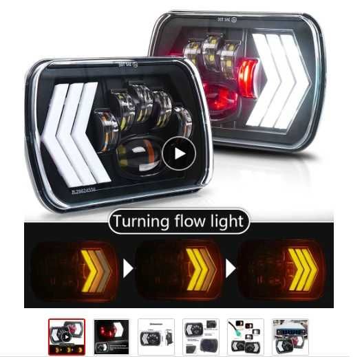Lumini exterioare led, faruri  5x7, 7 inch