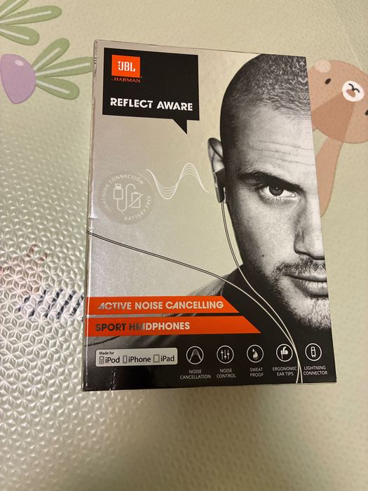 JBL Reflect noise cancel спортни слушалки за ios apple