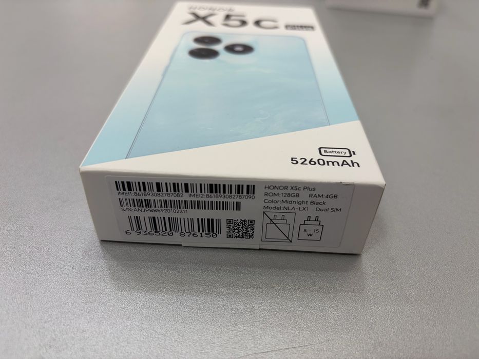 Honor X5c Plus, 128 gb, 4 gb ram, Black, nou la cutie