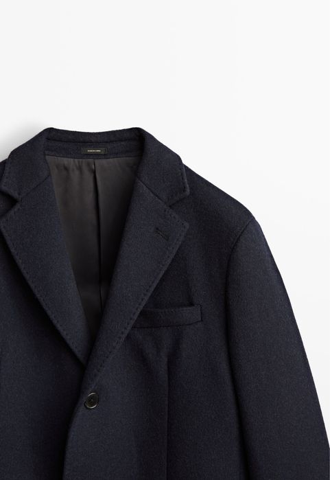 Palton Massimo Dutti din stofa de lana