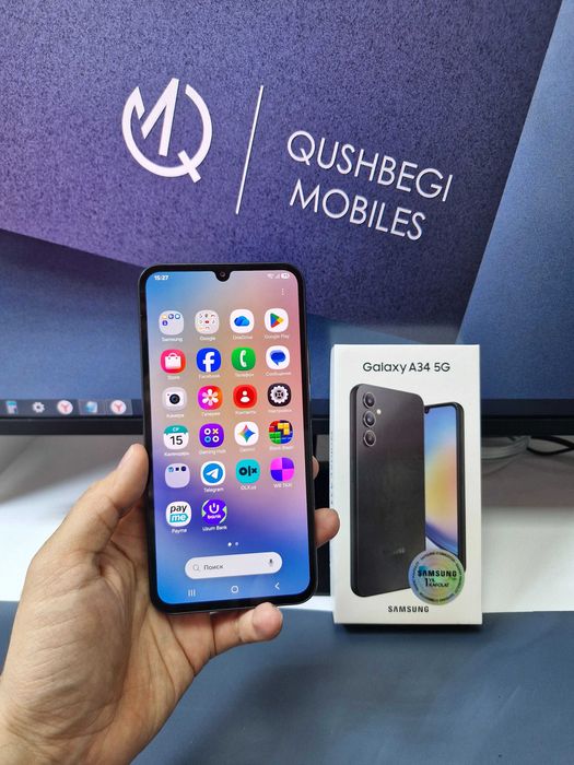 tetik holatta Samsung A35 5G 128GB karobka dok bor