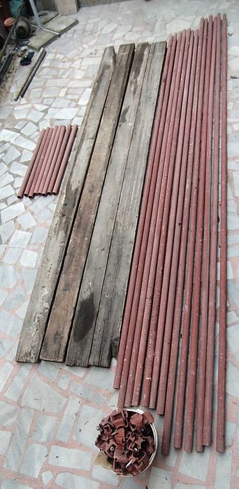 Метално подвижно тръбно скеле от стоманени тръби - две секции за работа на височина до 600 см