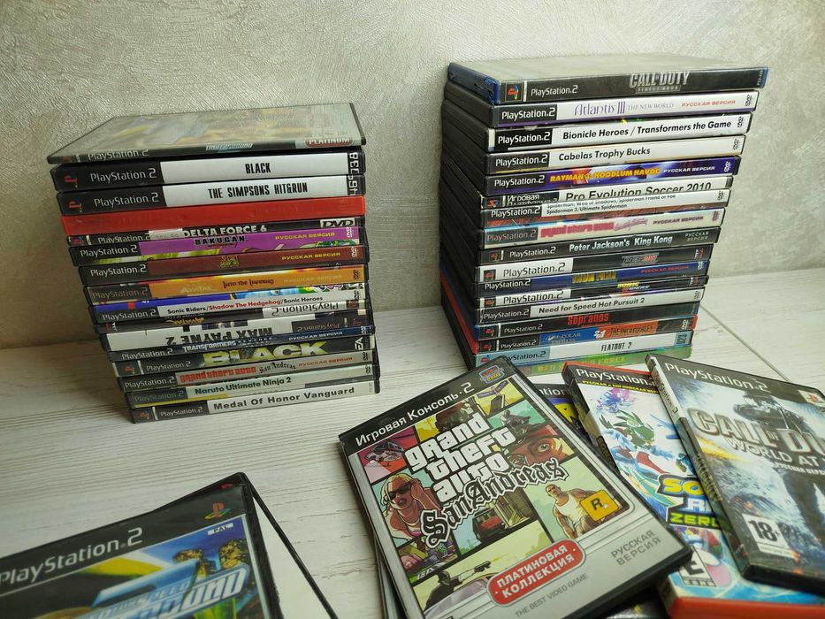 Sony Playstation 2 диски ps2 игры