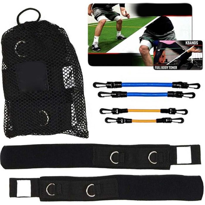 Спортен Комплект от 11 части, Ластици за трениране, Спортни ластици