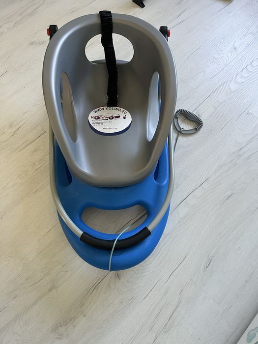 Детска шейна става и за бебе с облегалка и дръжка – много запазена