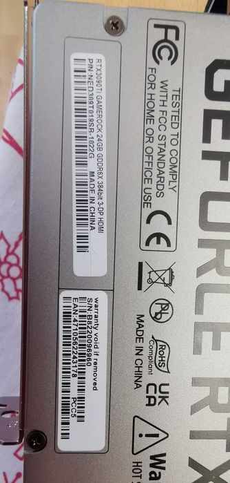 Геймърска видеокарта - GEFORCE RTX 3090 TI Game Rock