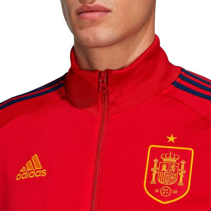 bluza trening barbat spania marimea L ADIDAS FEF DNA SPAIN Zip-Front